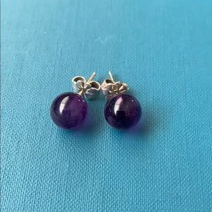 Tiffany & Co Amethyst Stud Earrings